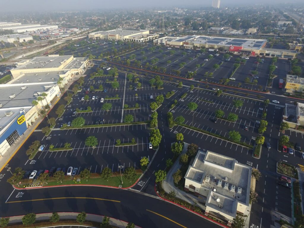 “Re-striping commercial parking lots to enhance curb appeal and safety.”